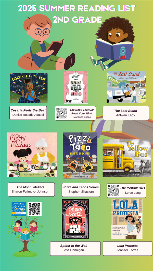 Summer Reading List 2nd Grade 